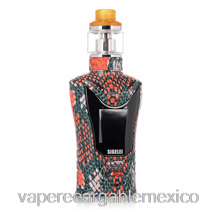 Vape Recargable Sigelei Sobra 198w Tc Kit De Inicio Serpentina Rojo